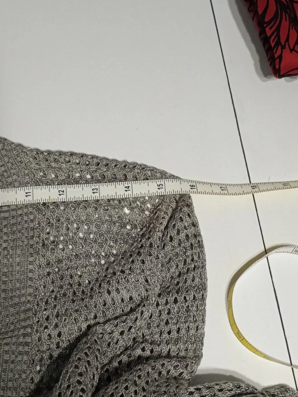 Maurices Gray Open Knit Long Cardigan Women’s Size M